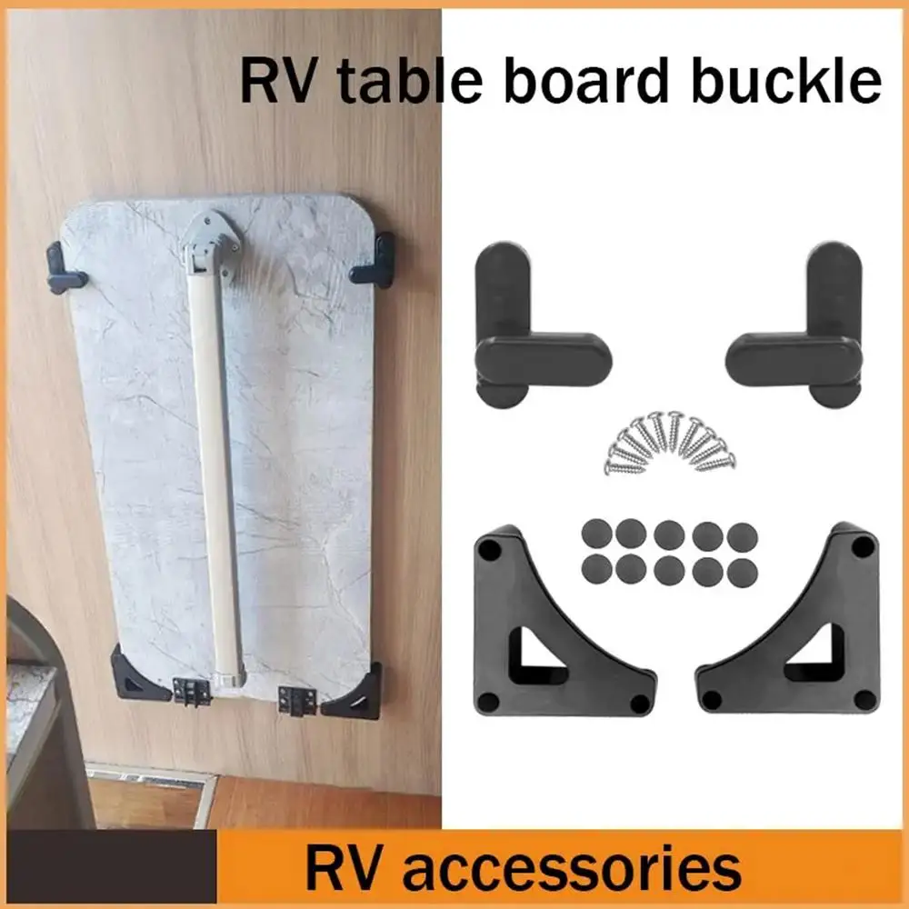 1 Set RV Supplies Complete Table Board Buckle Trailer Folding Outdoor Table Cabinet Board Rotary Lock