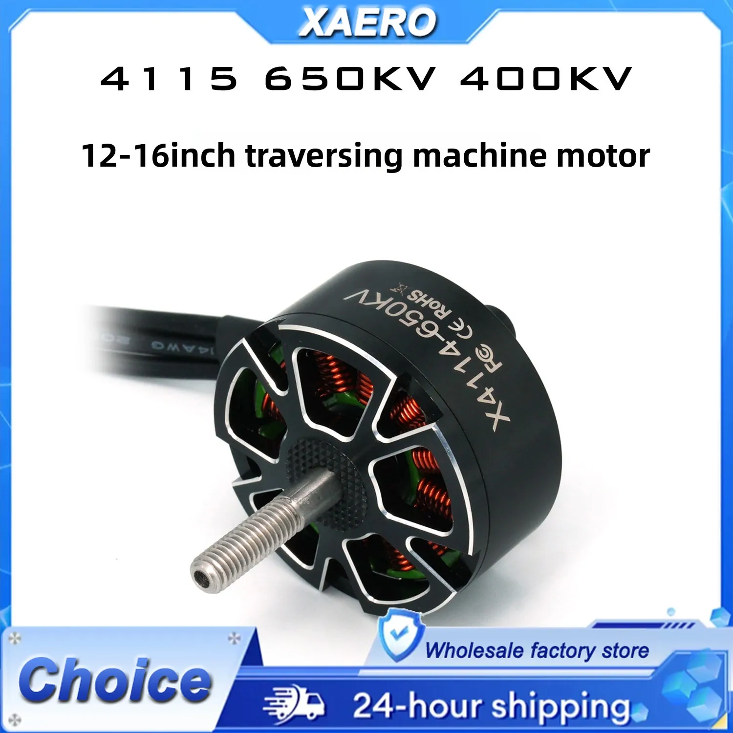 

4115 Brushless Motor 400KV 650KV - for 12 13 15 16 Inch Propellers, High Torque for Long Range FPV & Heavy Lift Drone