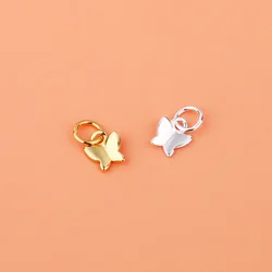 s925 Sterling Silver Butterfly Pendant Cute sweet personality jewelry Ring Bracelet necklace DIY accessories