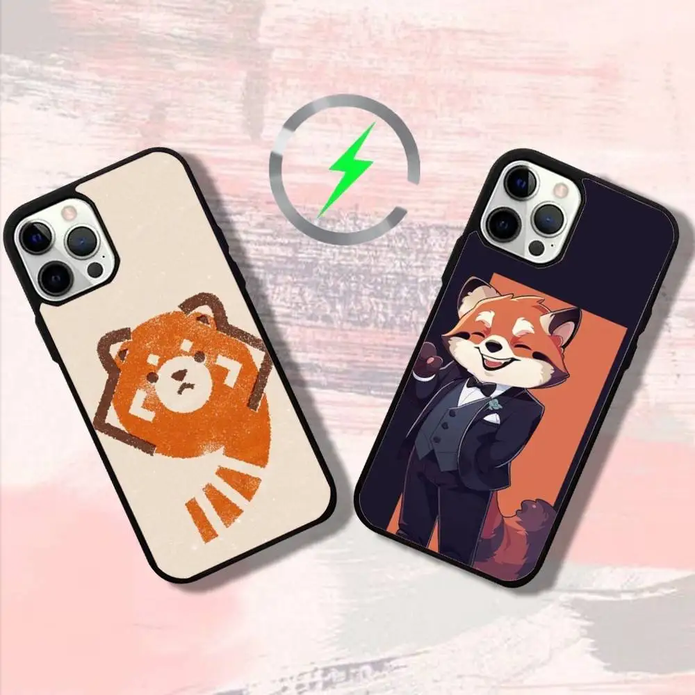 

Cute Cartoon Red Panda Phone Case For iPhone 17,16,15,14,13,12,11,Pro,Max,Plus,Mini,SE4,E Magnetic Magsafe Wireless Charging