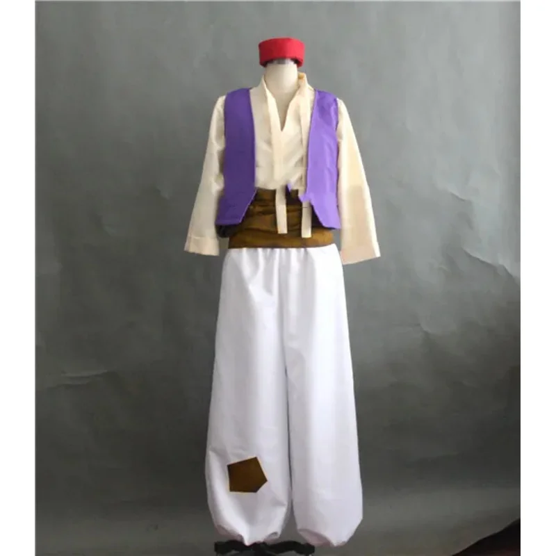 Anime Aladdin Halloween Erwachsene Männer Cosplay Kostüm Erwachsenen Prinz Cosplay Kostüm für Männer Aladdin Kostüme voller Satz Xs-3xl