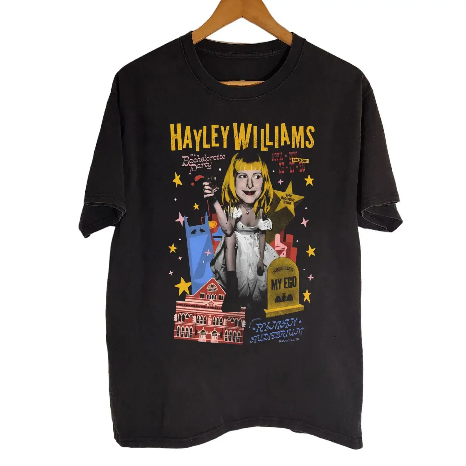 Camicia Hayley Williams nera in cotone tutte le taglie S 5XL TH652 vintage Washed Casual designer clothes fashion Soft