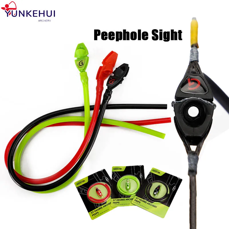 

1pc Archery Peep Sight Hole 30cm Compound Bow Shooting Aiming Pull String Peephole Outdoor Hunting Sight Accessories