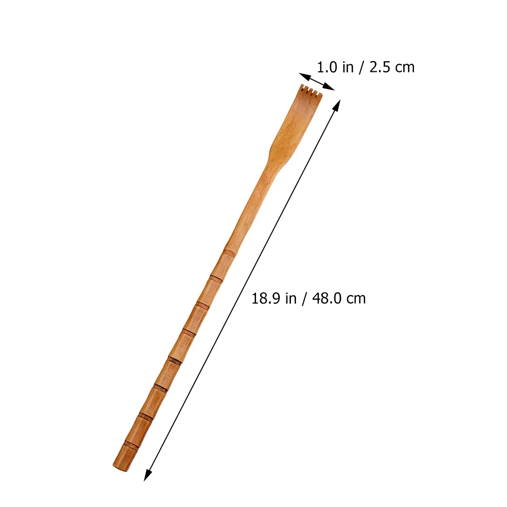 Arranhador traseiro de madeira longo, material de alta qualidade, ferramenta portátil, experiência confortável, arranhador traseiro