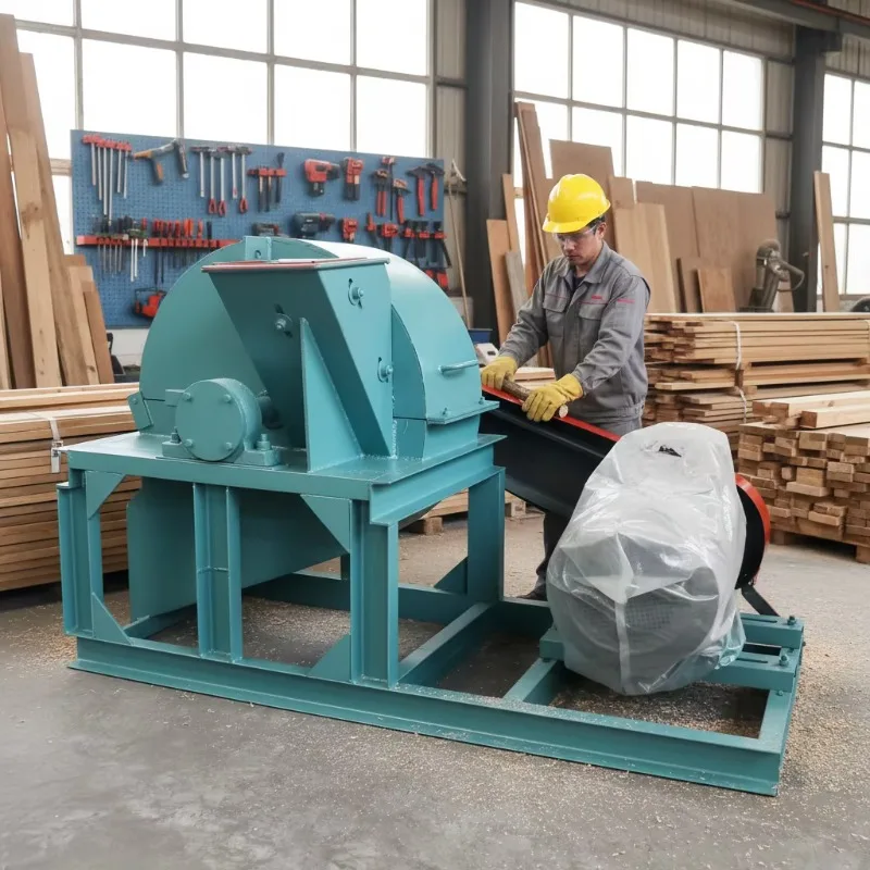 Heavy Duty Wood Chipper Branch Shredder Machine Mobile Wood Crusher for Forestry Farm Orchard Garden Work