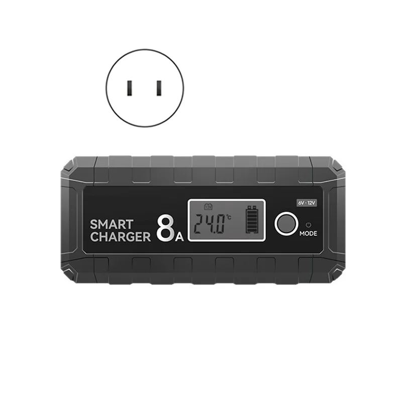 AA60-6V 12V 12.8V.8AMP 스마트 자동차 충전기 LCD 디스플레이 자동차 오토바이 리튬 리튬 인산염 배터리 4AH-100AHE