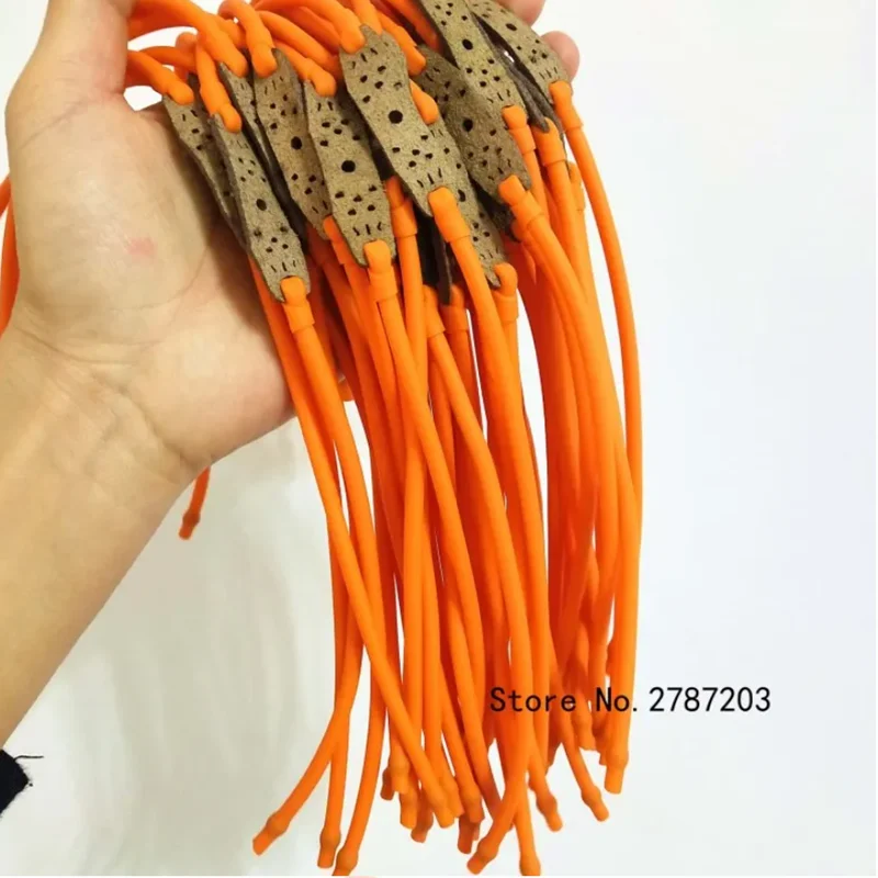 Slingshot Elastic Band Leather Rubber Band Latex Powerful Catapult Replacement Outdoor Hunting Shooting Tube Sling Elastic