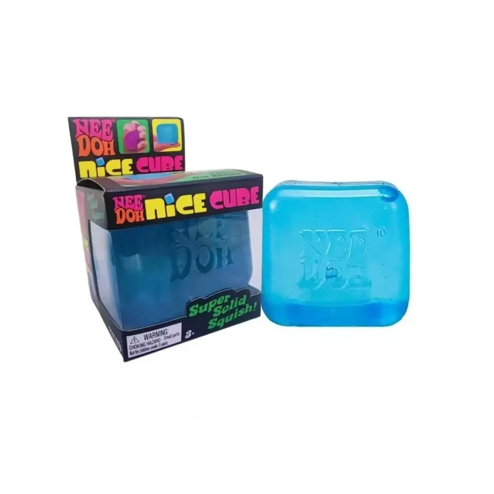 .Trending Nee Doh Jellyfish & Cube Squish Toy, Soft Jelly Squeeze Stress Relief Fidget Toy, Sensory NeeDoh for Kids & Adults