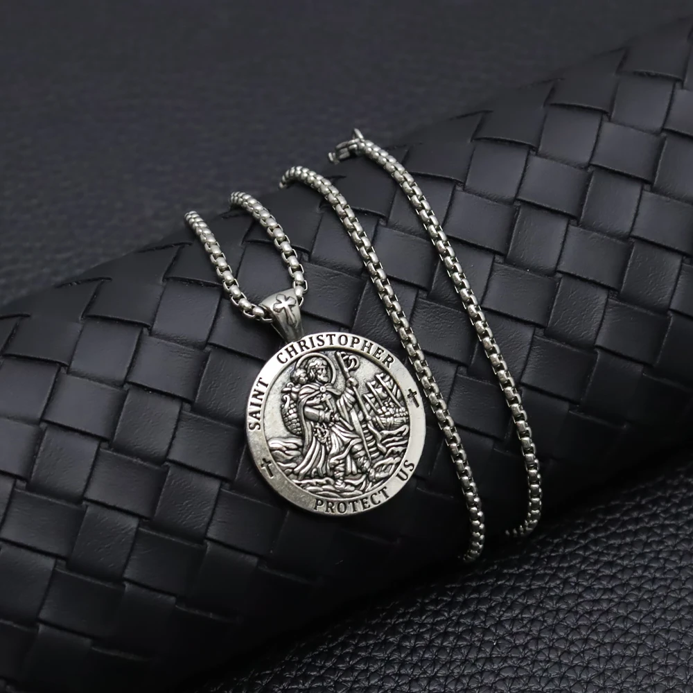 Colar Religioso com Moeda de S - Men Accessories Neck Chain avaliação e preço