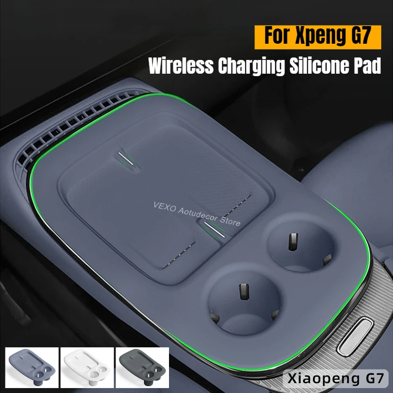 

Силиконовый коврик для беспроводной зарядки Xpeng G7, пылезащитный, противоскользящий, для центральной консоли, аксессуар для электромобилей