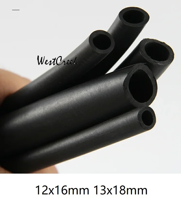 WESTCREEK 12x16mmFKM tube Viton tubing FPM hose Fluorine rubber hose fluororubber flexible pipe heat Corrosion solvent oil disel