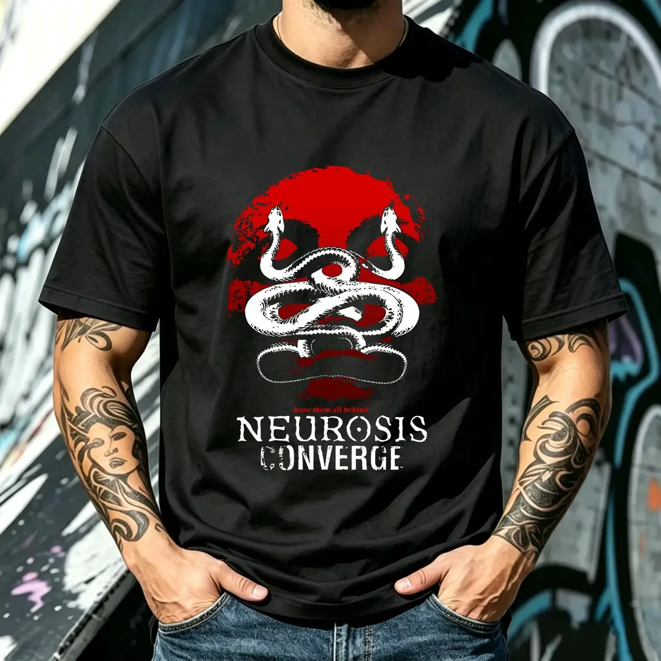 washed T Shirt Neurosis Avant Garde Metal Leave Them All Behind 2019 ft Converge M 2XL vintage Washed Breathable Slightly