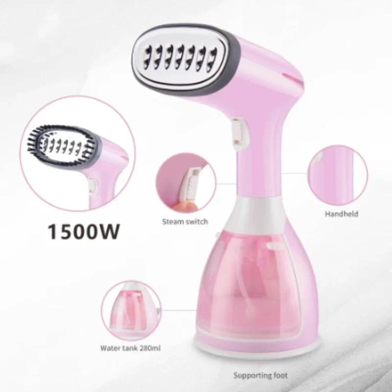 

Handheld Garment Steamer 1500W Electric Household Fabric Steam Iron 280ml Portable Vertical Fast-Heat For Clothes Ironing