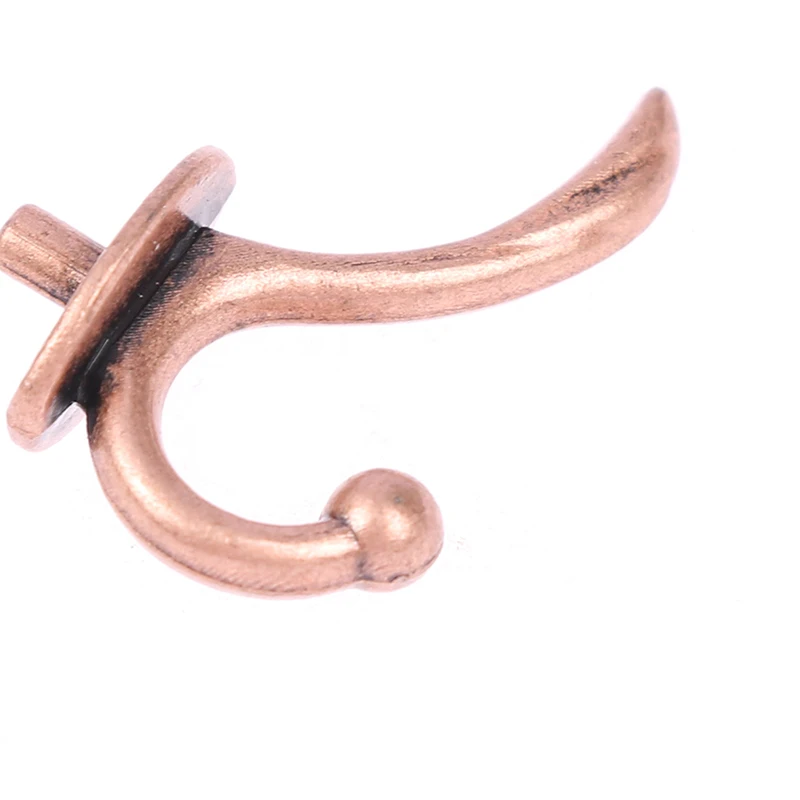 2 قطعة 1:12 معطف الملابس المصغرة هوك معدني حمالة تعليق جدارية دمية اكسسوارات هدايا الاطفال #4