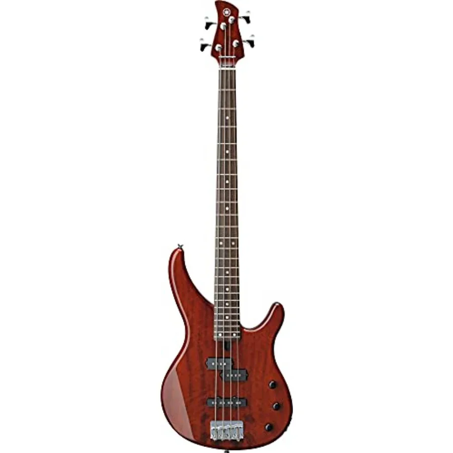 

TRBX174EW RTB 4-String Electric Bass Guitar for studio and live performance, exotic wood top, root beer finish, lightweight erg