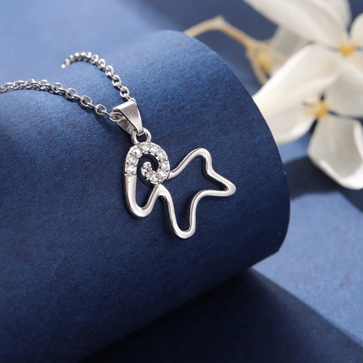 925 Sterling Silver Jewelry Simple Animal Crystal Lambs Luck Sheep Exquisite Clavicle Chain Pendant Necklaces  XL145