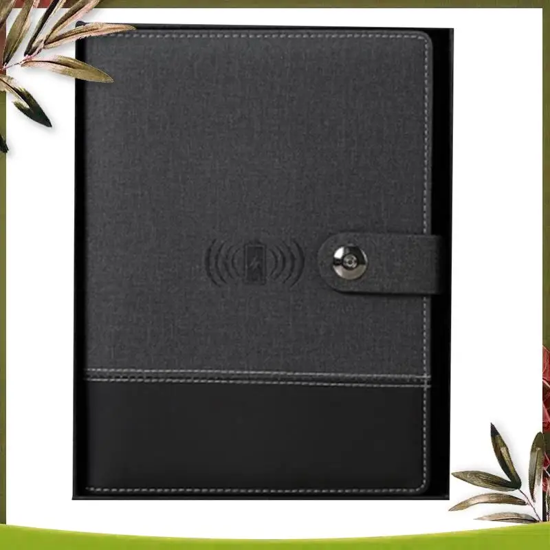 New-Business Travel A5 Manager Bag Portable Notebook With Power Bank Battery Charger Charging Mobile Rack