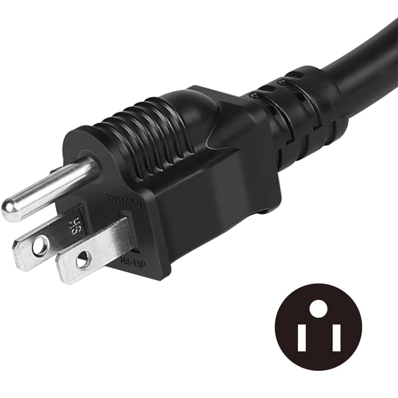 Adaptador FITMPH NEMA para carregamento EV, 5-15P para 6-20R, Nível 2, Nível 1