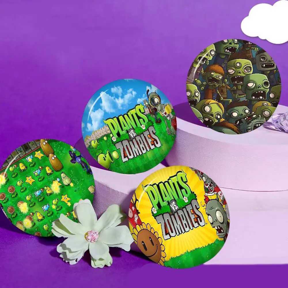 P-Plants-vs-Zombie Cartoon Customizable Soft Button Pin For Women Creative Jewelry Funny Badge Cartoon Lover Hat