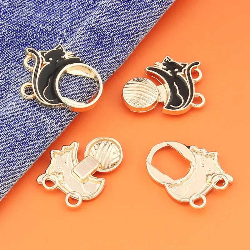 Jeans Waist Buckle Waist Closing Tighten Waist Button Detachable Metal Pins Adjustable Waist Clip Waist Ornaments Buttons Skirt