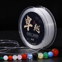 0.5-1.2mm Crystal Clear Elastic Thread Strong Beading Cord for DIY Jewelry Making, Necklace and Bracelet, 15-110m per Roll
