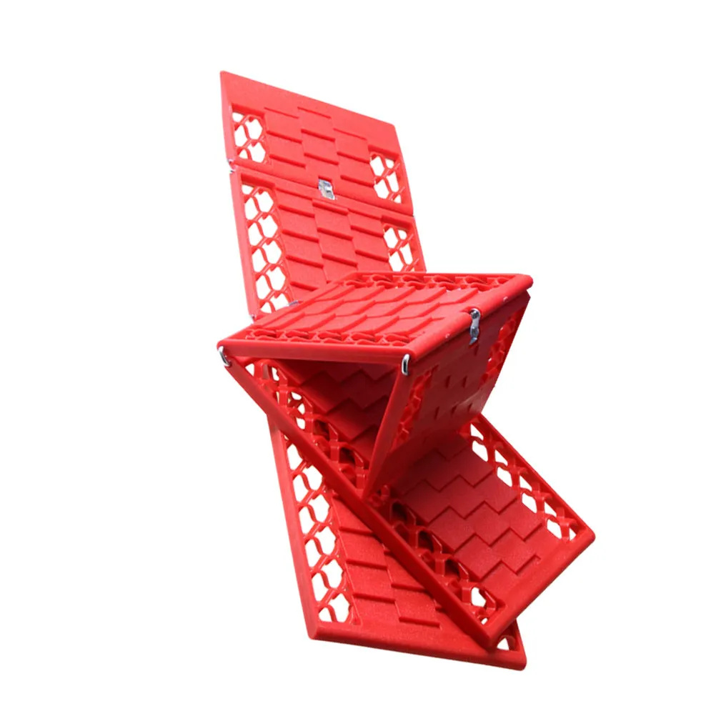 

1 пара складных противоскользящих пластин для автомобиля, цепи для сцепления с грязью, снегом, песком, инструмент для восстановления сцепления колес, автоаксессуары