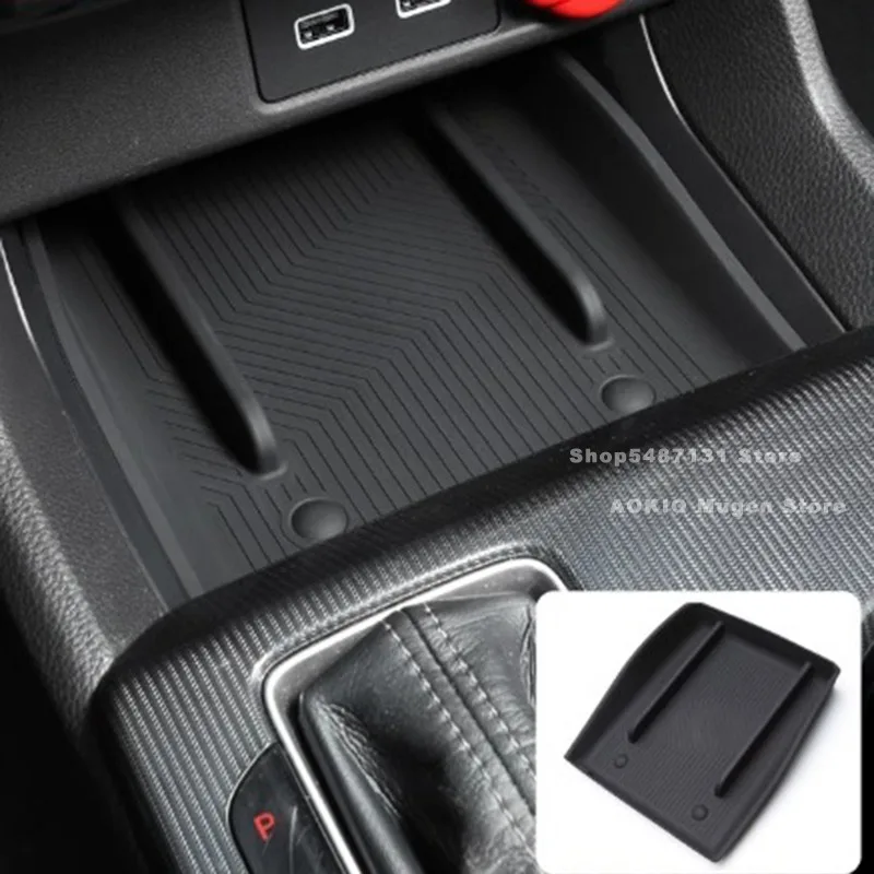 Car Center Control Wireless Charging Silicone Panel Silicone Anti-slip Mat for Honda Civic 11th Gen Interior Accessories