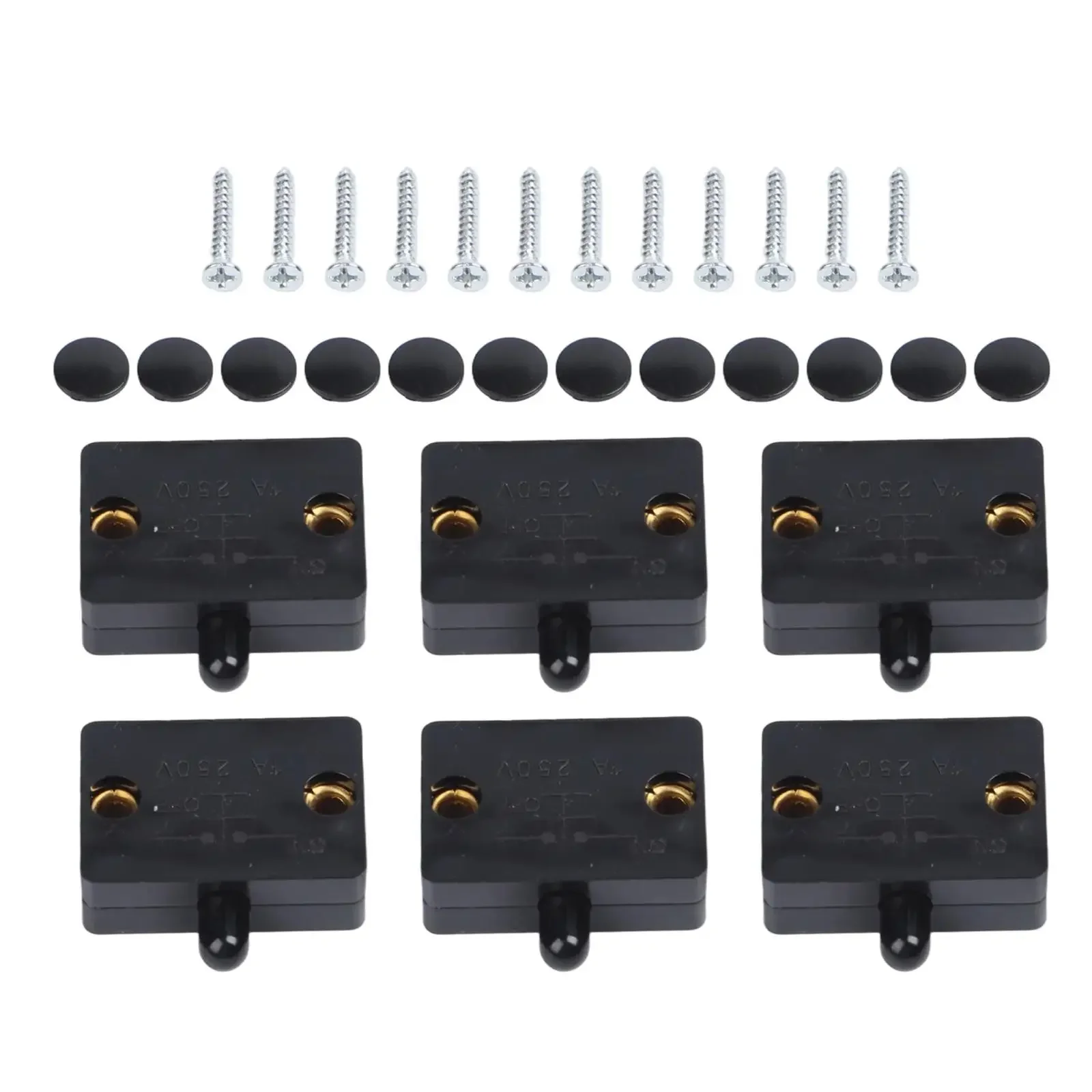6Pack LED Door Switch For Closet And Cabinet Lighting Normally Closed Contact For Automated On/Off Functionality