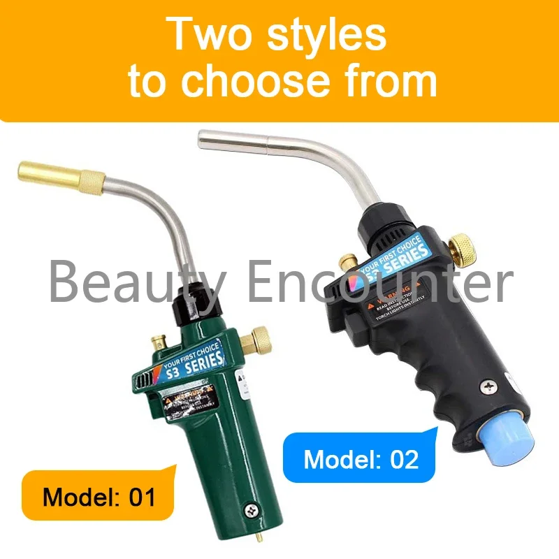 Gas Burner Portable High Heat Welding Plumbing Blow Torches Professional Brazing Torch MAPP Gas Welding Gun With Safety Lock