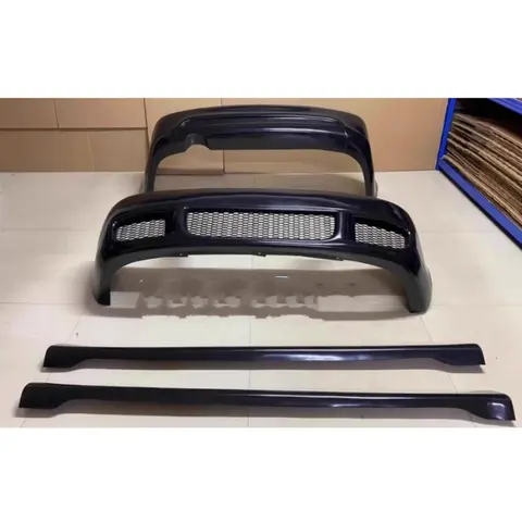 Unpainted Car Front Rear Bumper Side Skirt Assembly For Volkswagen vw Bora 2002-2005 R style Modified New Style Auto Accessories