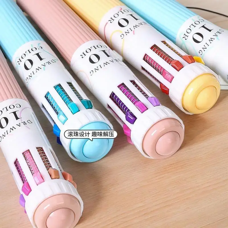 قلم حبر جاف 28 لونًا 0.8 مم قلم كتابة متعدد الألوان للرسم واللوازم المدرسية والقرطاسية #5