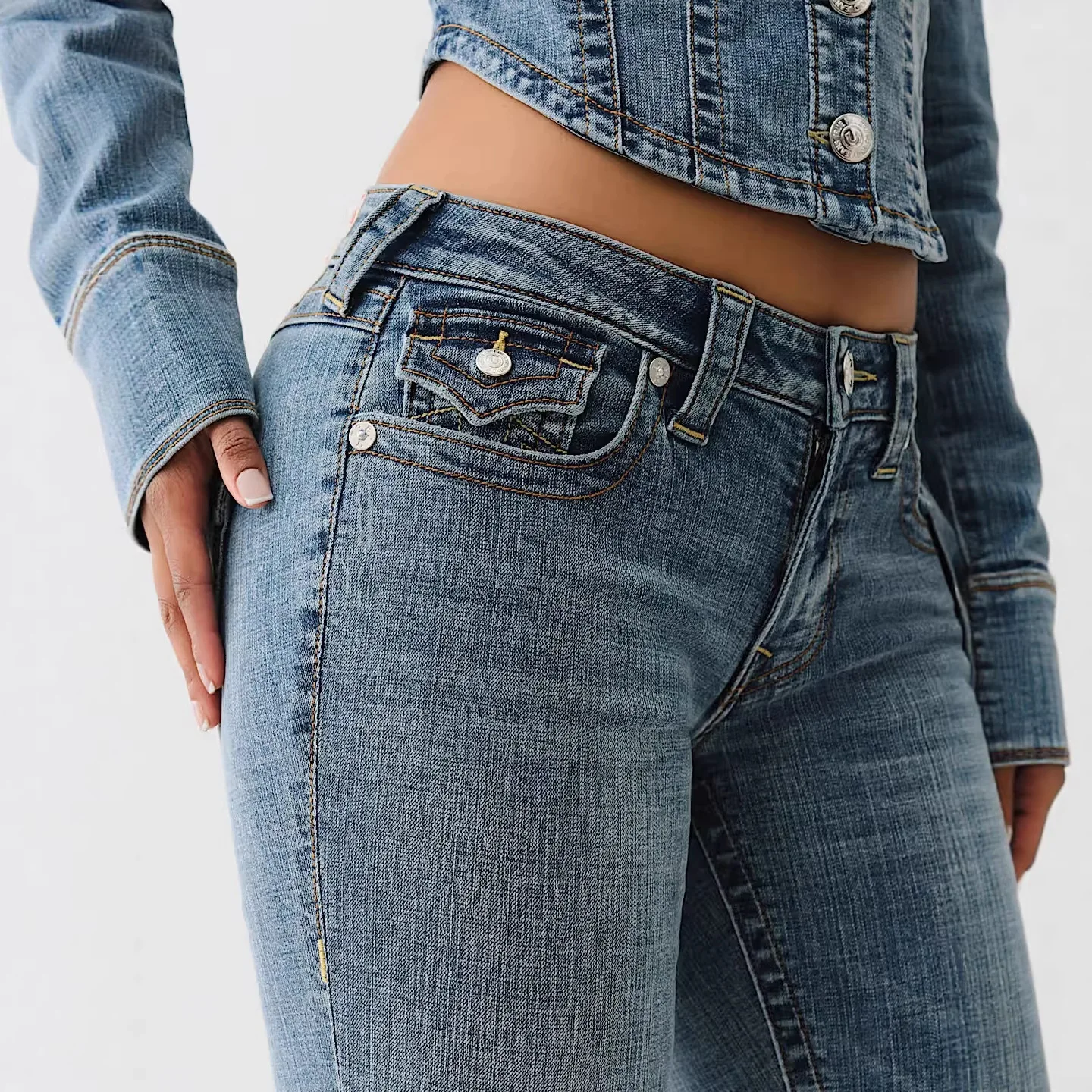 Slim-fitting Cropped Pants, European And American Elastic Pants With Split Ends And Embroidered Cropped Jeans For Women