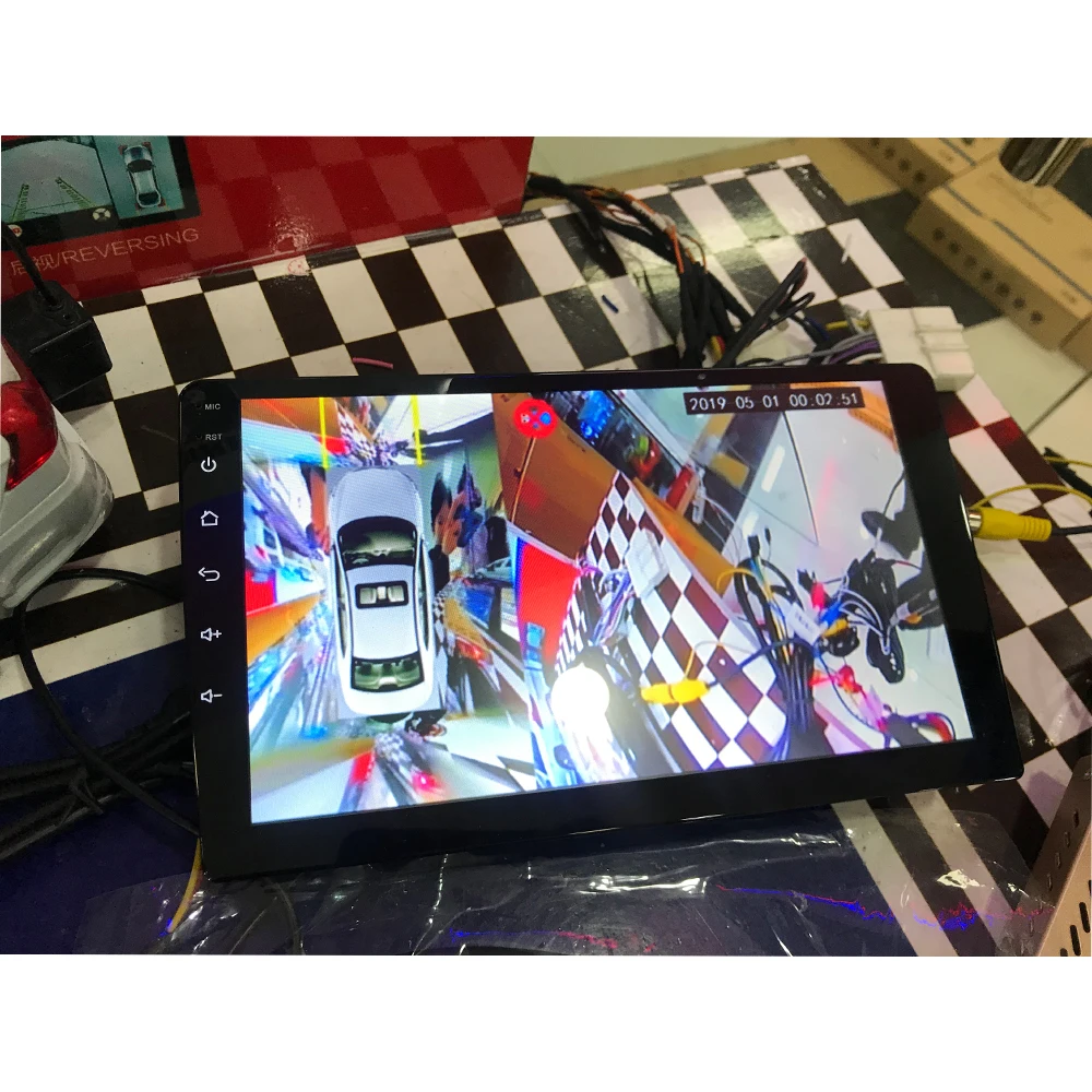 9-inch Android System Car Radio Navigation 360-degree Full View Car Surveillance System GPS USB Connection FM Wave Band