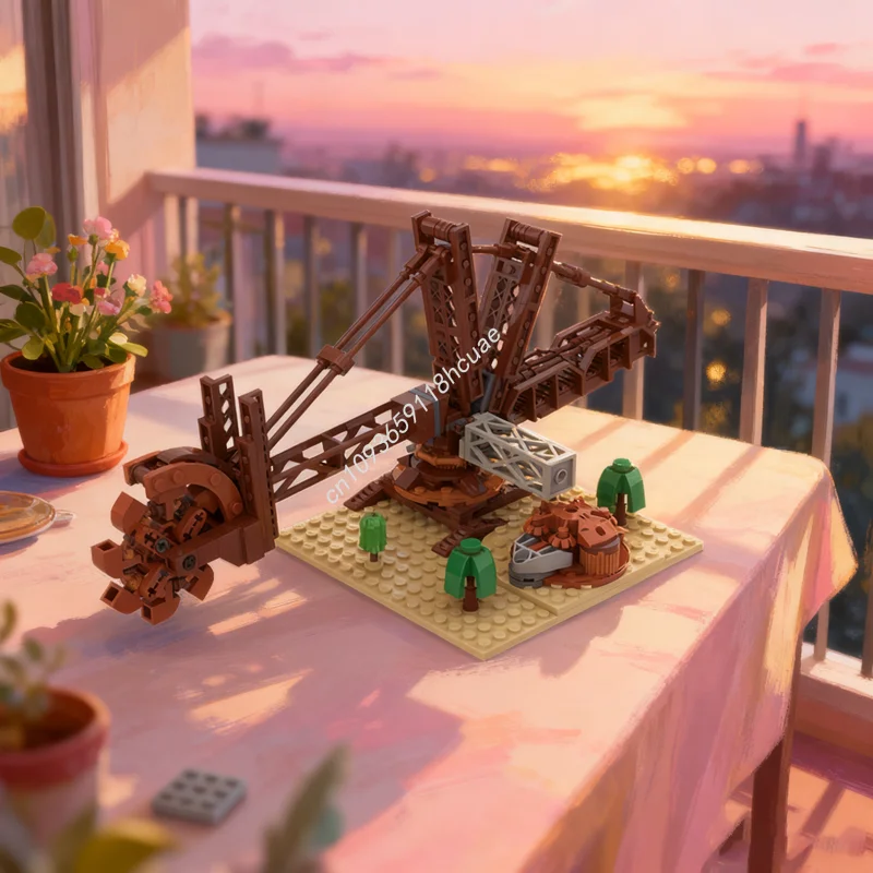 

255 шт. MOC игры ржавчина микро гигантский экскаватор модель строительные блоки идея игрушки кирпич рождественские подарки детское образование