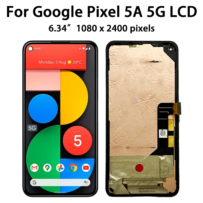 AMOLED For Google Pixel 5a 5G G1F8F Display Pixel5A Screen Touch