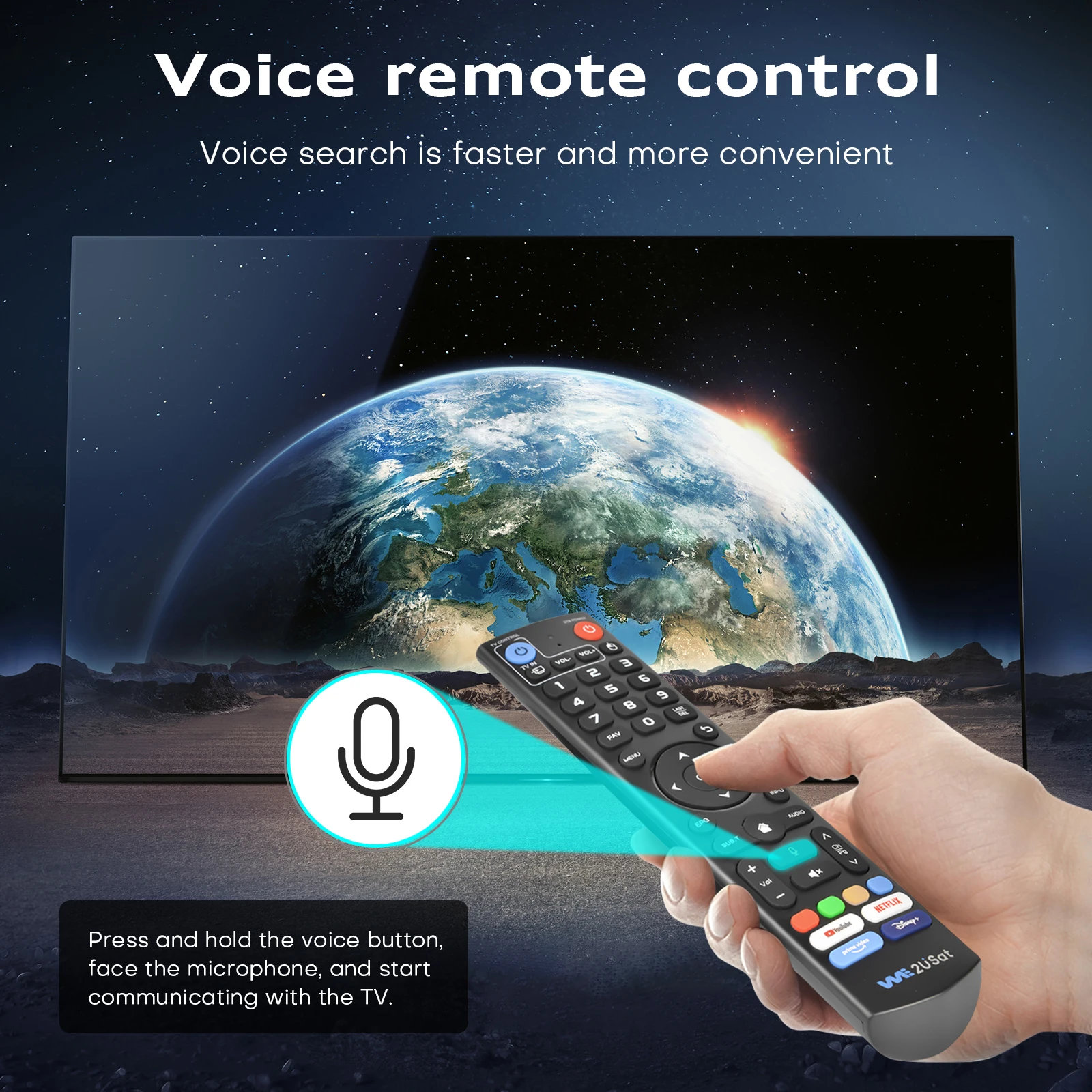 جهاز استقبال الأقمار الصناعية We2uSat K3 Pro 6K HDR Android 10.0 H.264/H.265 Smart TV BOX 2.4G/5G WIFI BT 5.0