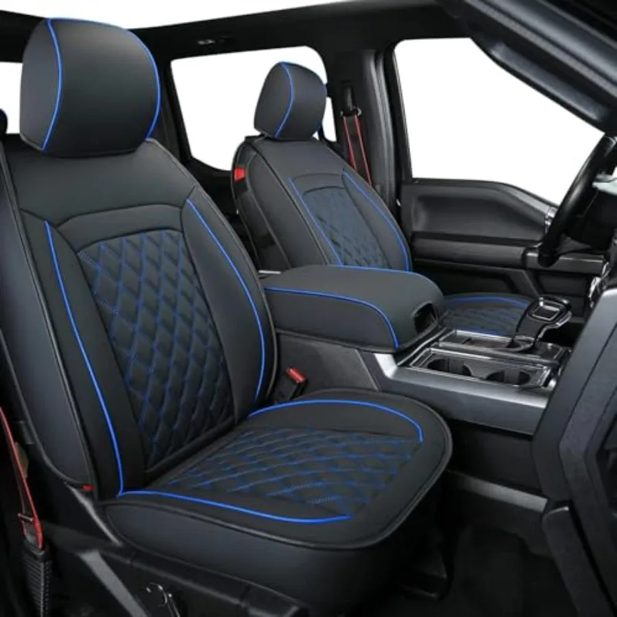 

Чехлы для сидений из искусственной кожи для F150 SuperCrew 2015-2025 и F250 F350 F450 Super Duty Crew Cab 2017-2025