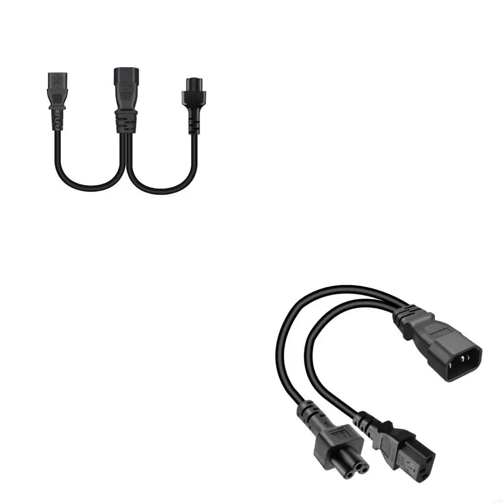 Cavo Alimentazione IEC320 C14 A IEC320 C13 + C5 Da 32 Cavo Adattatore Splitter A Y 1 In 2 Uscite Prolunga Per E