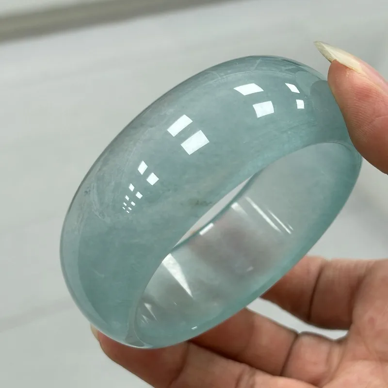 

Браслет He High Ice Quartzite Jade, широкая версия, классический темперамент, щедрый стиль