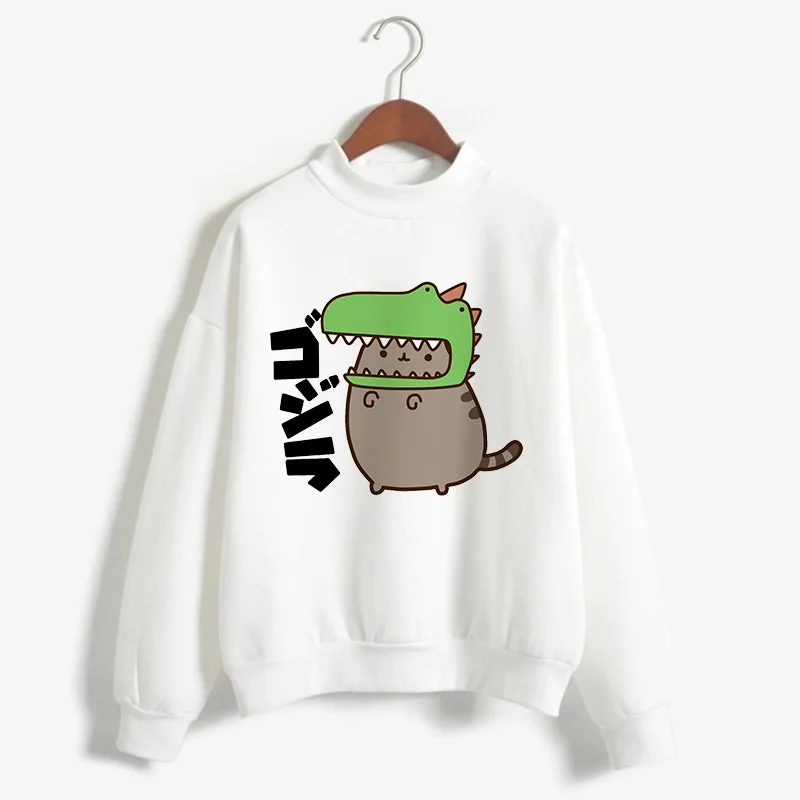 

Hot Selling Fluffy Long-sleeved Crew-neck Printed Lazy Cat Hoodie Streetwear Women Streetwear Women Sweatshirt Clothes