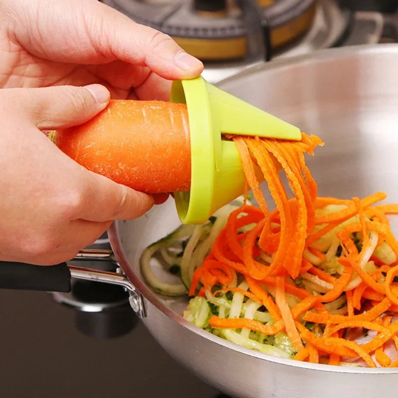 Vegetable Fruit Spiral Shredder Peeler Tool Multifunction Manual Potato Carrot Radish Rotating Grater Cutter Kitchen Accessories