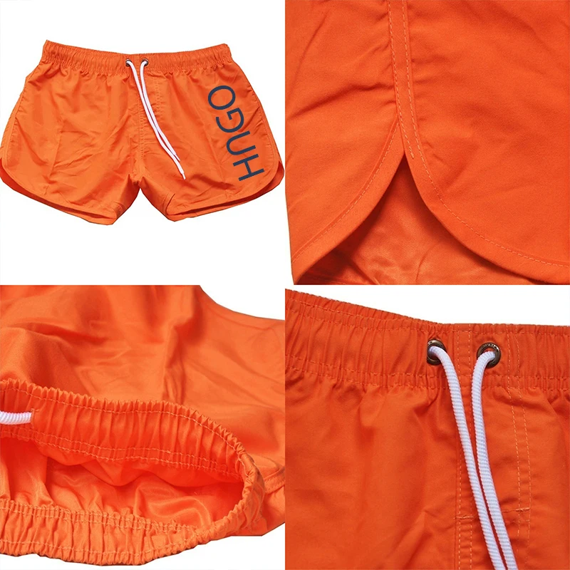 Calções de natação leves para homens, secagem rápida, cintura baixa, shorts de praia sexy, maiô masculino, calções de tronco, nova tendência, verão,