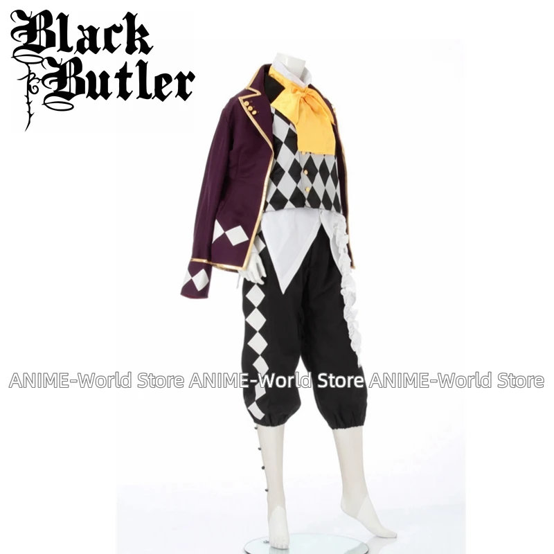 Anime Black Butler Kuroshitsuji Noah's Ark Circus Joker Anime Cosplay Costume Wig Custom Made Any Size