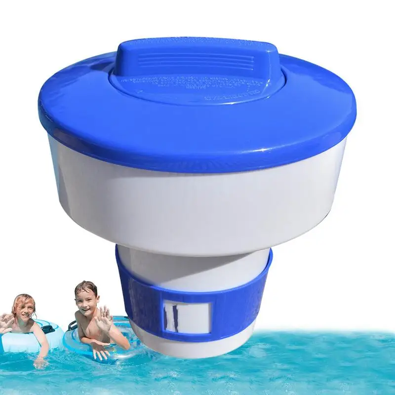 

Pool Chlorine Floater Adjustable Flowing Pool Chlorine Holder Large Capacity Pool Tablet Holder For Swimming Pool Hot Tub