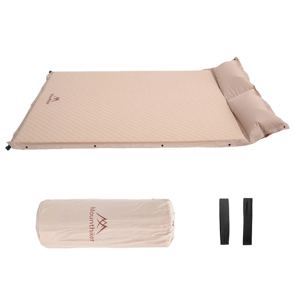 

Inflatable Mattress 2 Person Outdoor Camping Mat with Air Pillow Portable Air Mattress Waterproof Backpacking Sleeping Pad