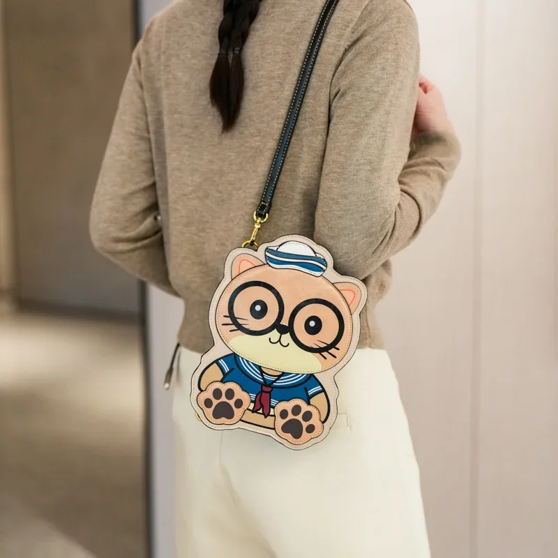 

Сумка через плечо с плюшевым мишкой для девочек, стильный универсальный рюкзак на одно плечо для детей и подростков