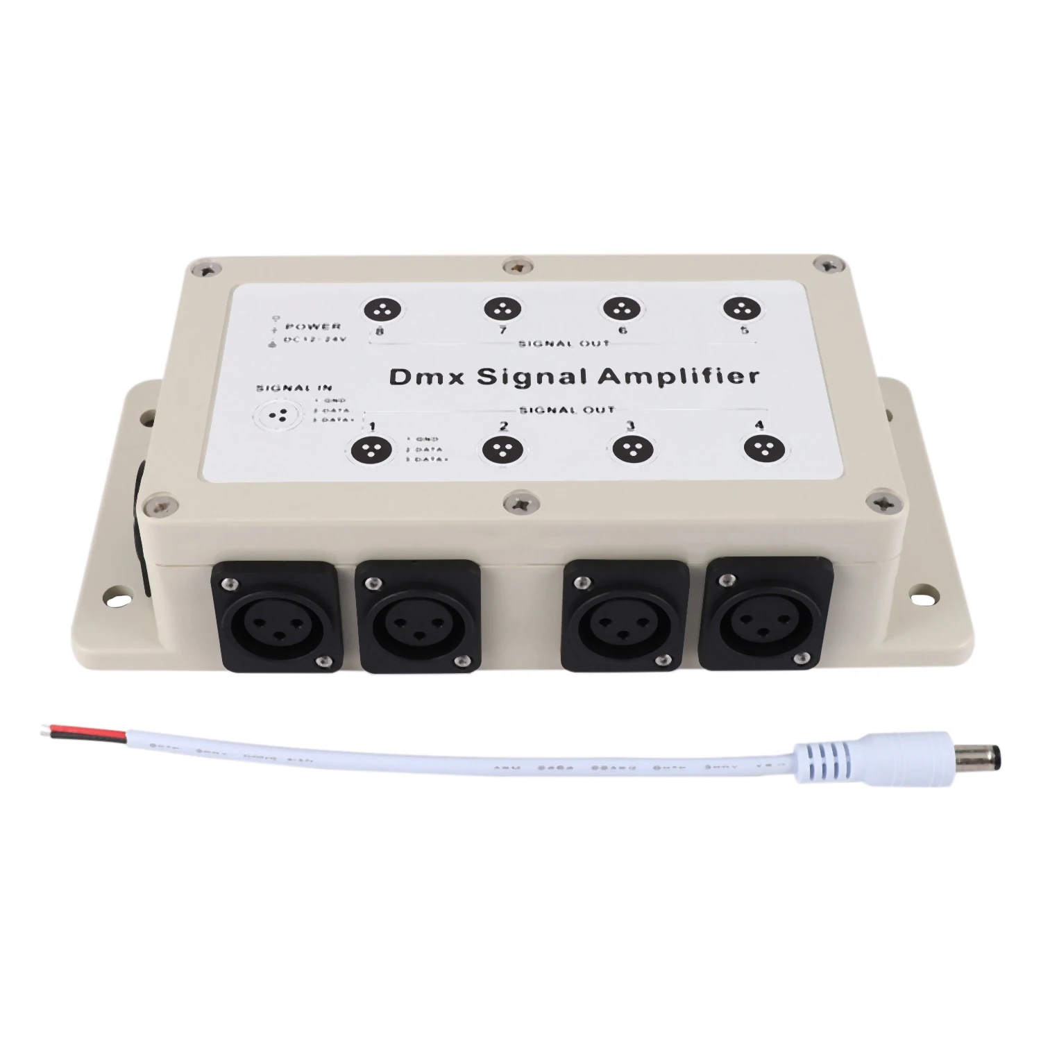 Dc12-24V 8 Channel Output Dmx Dmx512 Led Controller Signal Amplifier