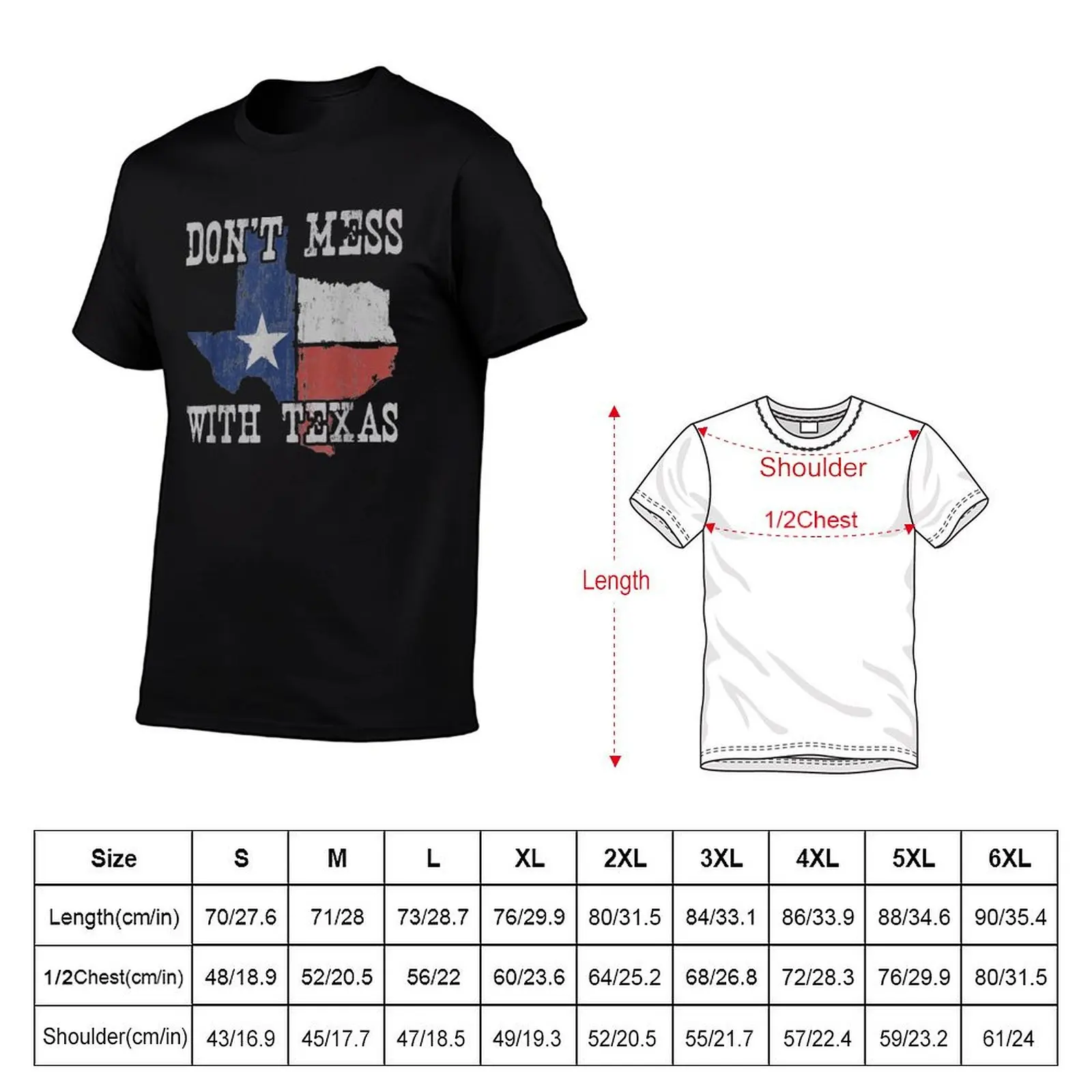 Don't Mess With Vintage Texas Longhorn Lone Star State T-Shirt High Quality Durable T-Shirt