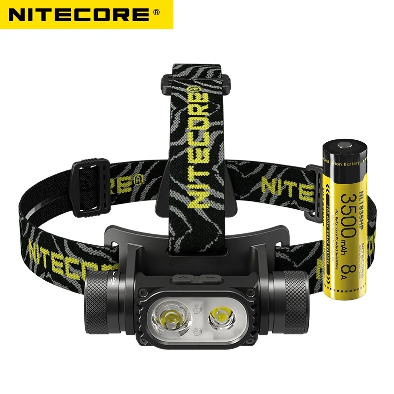 

NITECORE HC68 Spotlight/Floodlight Stepless Adjustment Rechargeable Headlamp 2000 Lumens For Outdoor Work and Various Activities