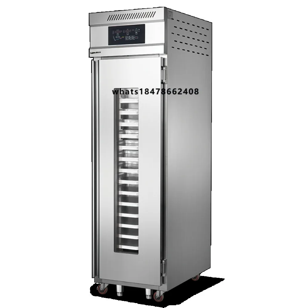 18 Trays Bakery Refrigerated Retarter Heat Fermentation Equipment Stainless Steel Bakery Dough Proofer Proover Cabinet